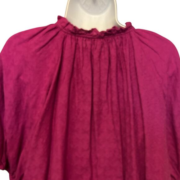 Y2K Knox Rose Women Top‎ 2X Magenta Boho Cottagecore Peasant Whimsical Festival - Picture 4 of 10